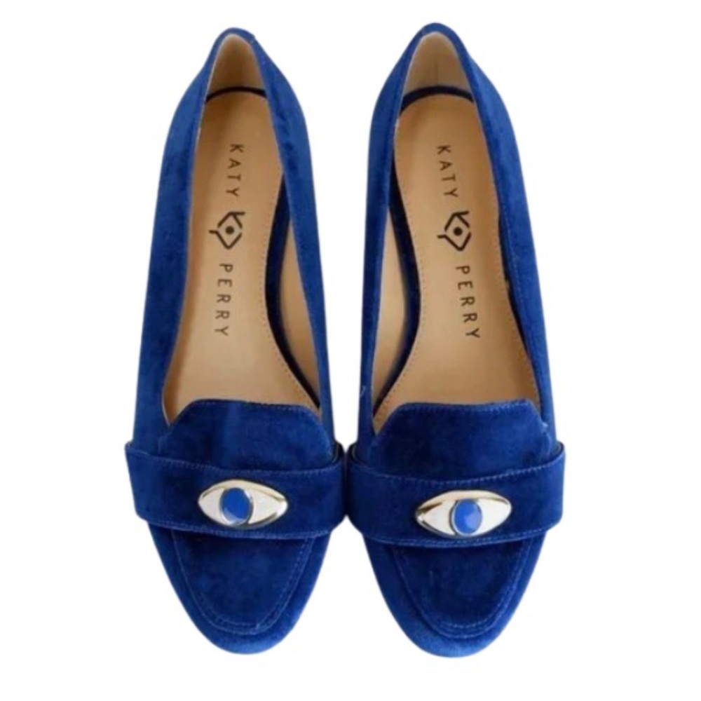 Katy Perry Blue Evil Eye Loafers